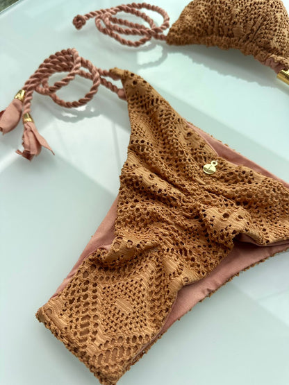 Biquini Geovanella Renda Del Mare Caramelo