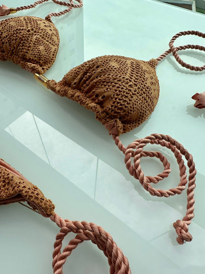 Biquini Geovanella Renda Del Mare Caramelo