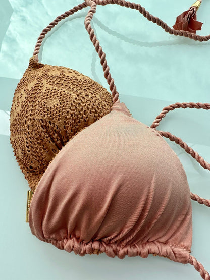 Biquini Geovanella Renda Del Mare Caramelo