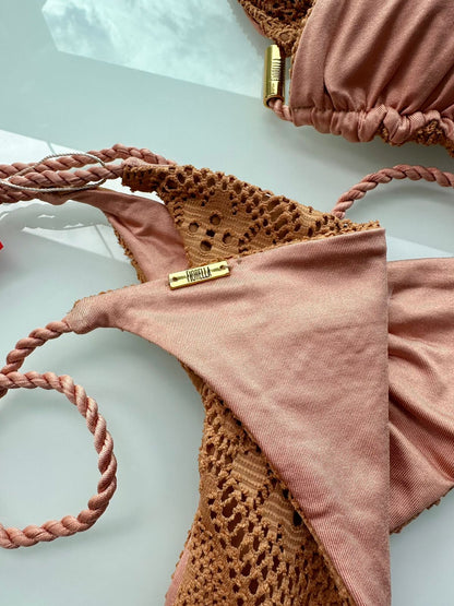 Biquini Geovanella Renda Del Mare Caramelo