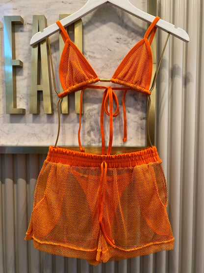 Shorts Sereia Laranja