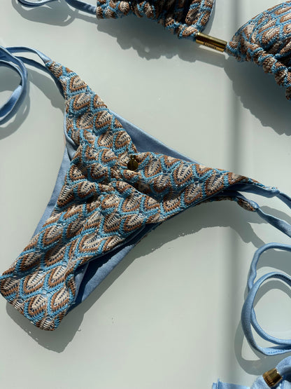 Biquini Elloah Tricot Cartagena Azul Candy