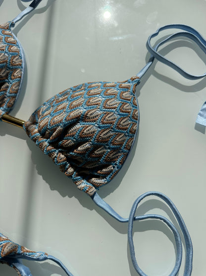 Biquini Elloah Tricot Cartagena Azul Candy