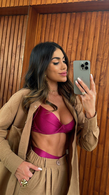 Biquini Sicilia Glow Bordô