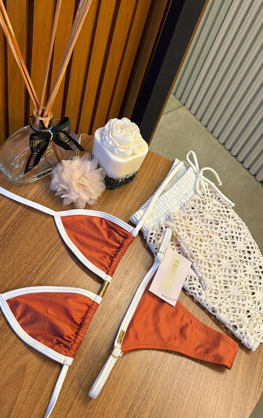 Biquini Anitta Glow Cobre/Off White
