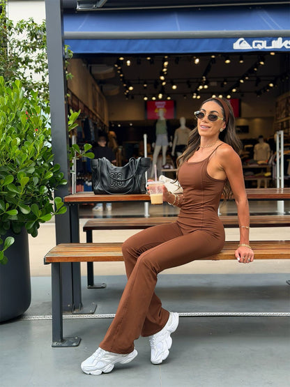 Macacão Celina Chocolate