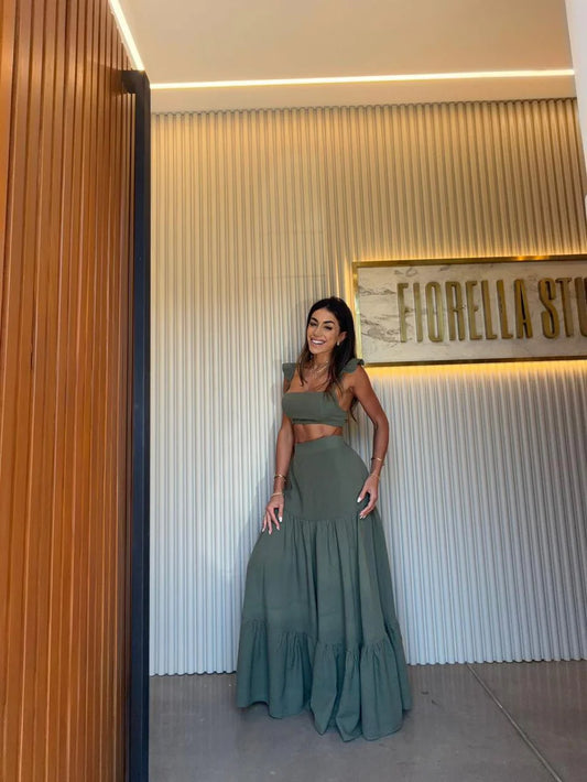 Conjunto Éteka Verde Musgo