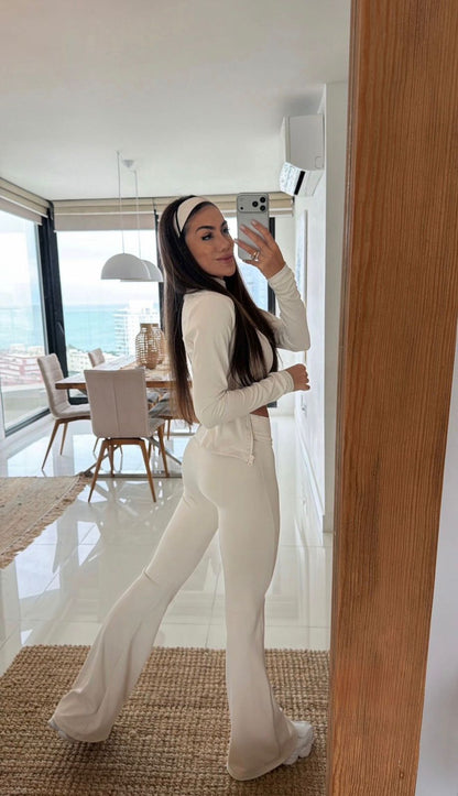 Legging Malu Flare Off White