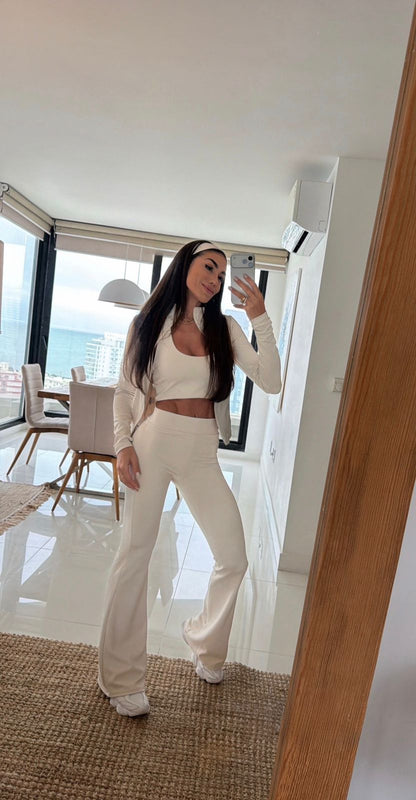 Legging Malu Flare Off White