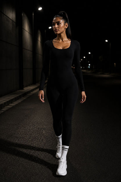Macacão Angelina Seamless Preto