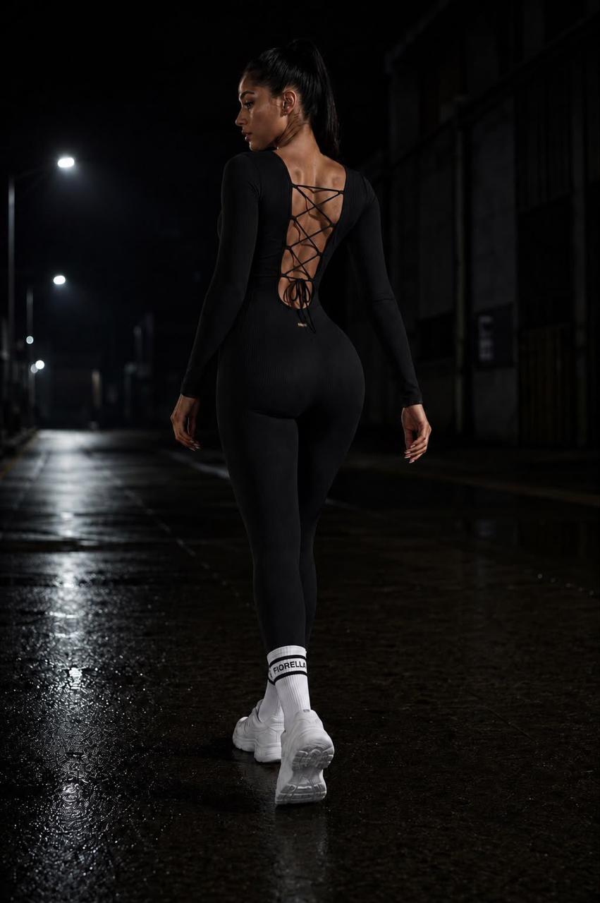 Macacão Angelina Seamless Preto
