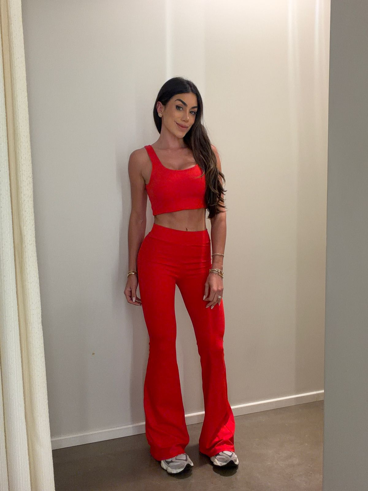 Legging Malu Flare Vermelha