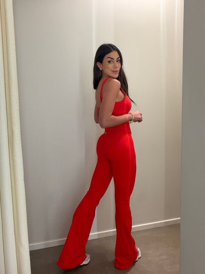 Legging Malu Flare Vermelha