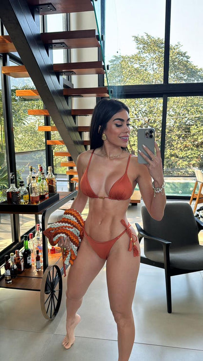 Biquini Fiorella Elloah Glow Cobre