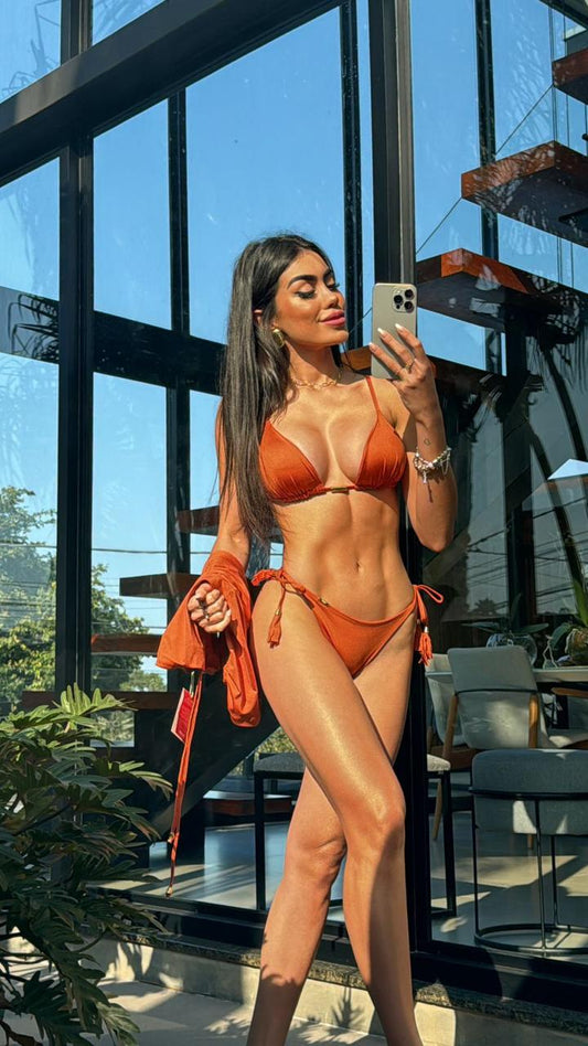 Biquini Elloah Glow Cobre