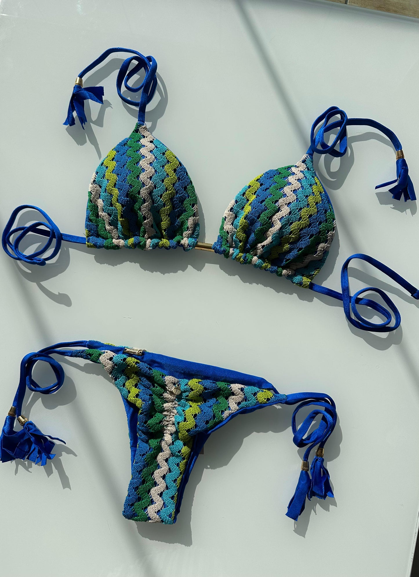 Biquini Elloah Signature Azul Bic/Verde