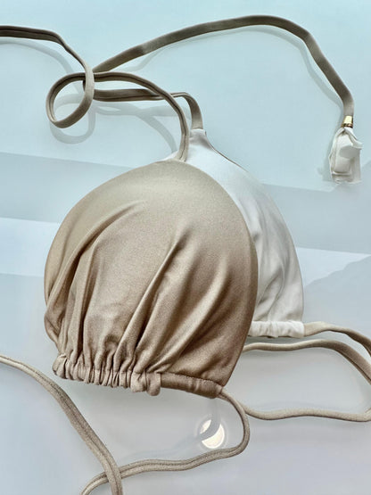 Biquini Elloah Glow Off White/Dourado