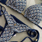 Biquini Elloah Tricot Cartagena Azul Marinho