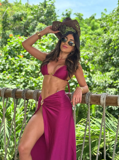 Saia Makani Glow Bordô