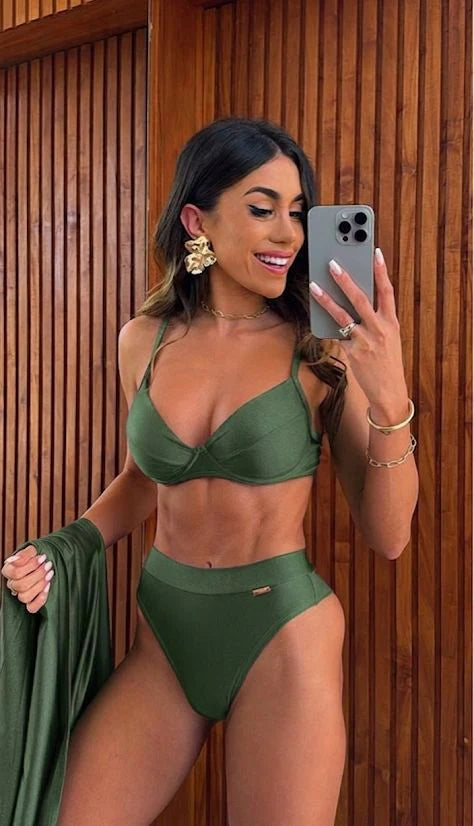 Biquini Brigitte Glow Verde Musgo