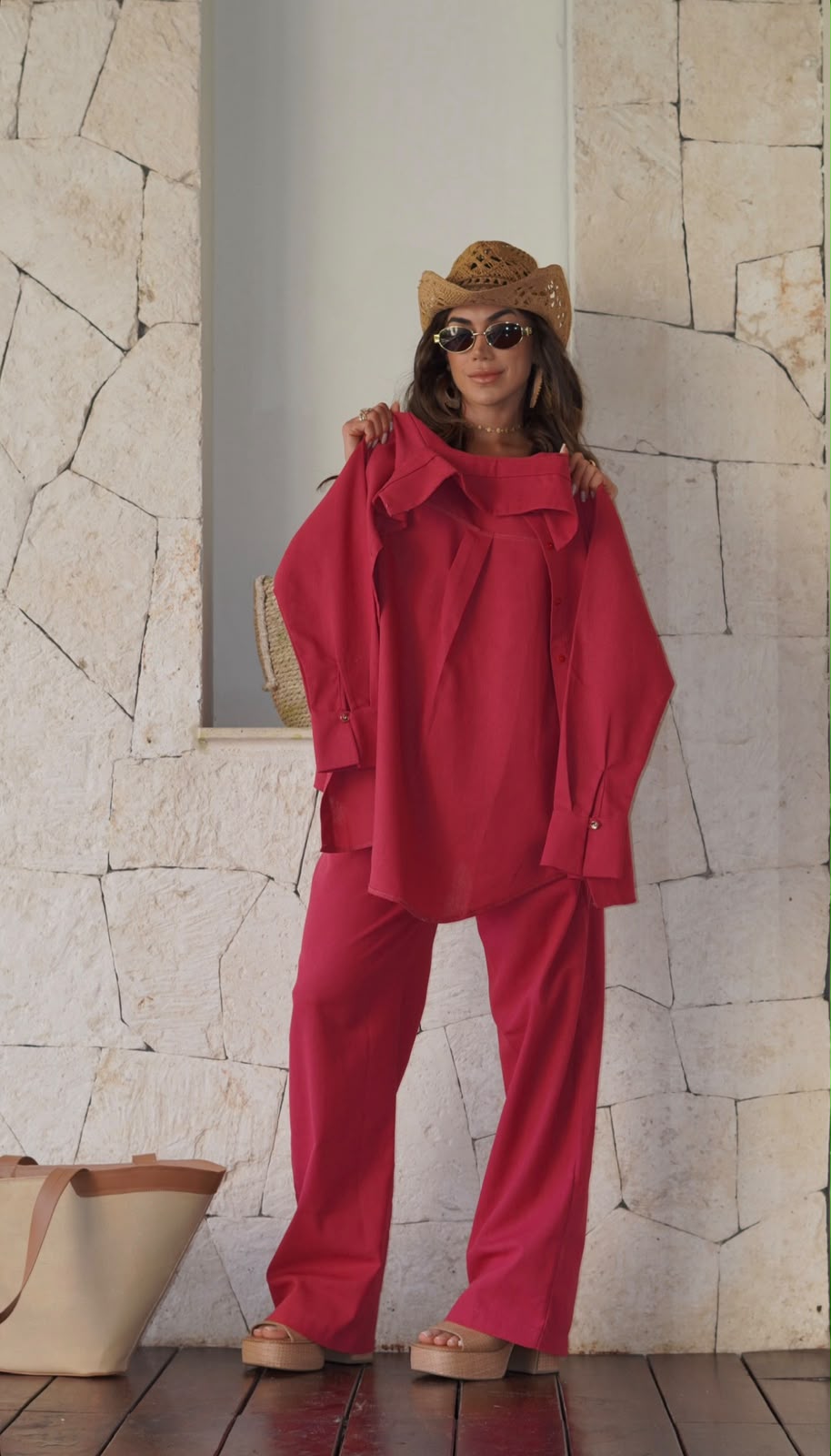 Calça Luna Bordô