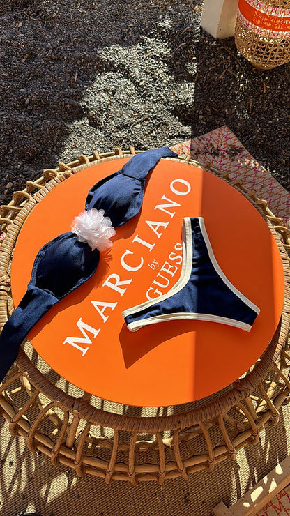 Biquini Arienzo Glow Azul Marinho/Off White