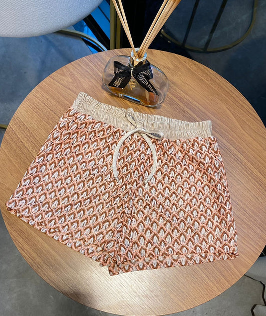 Shorts Tricot Cartagena Dourado