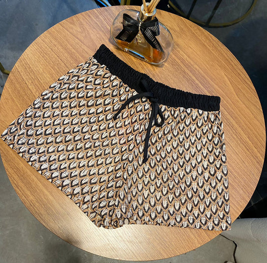 Shorts Tricot Cartagena Preto