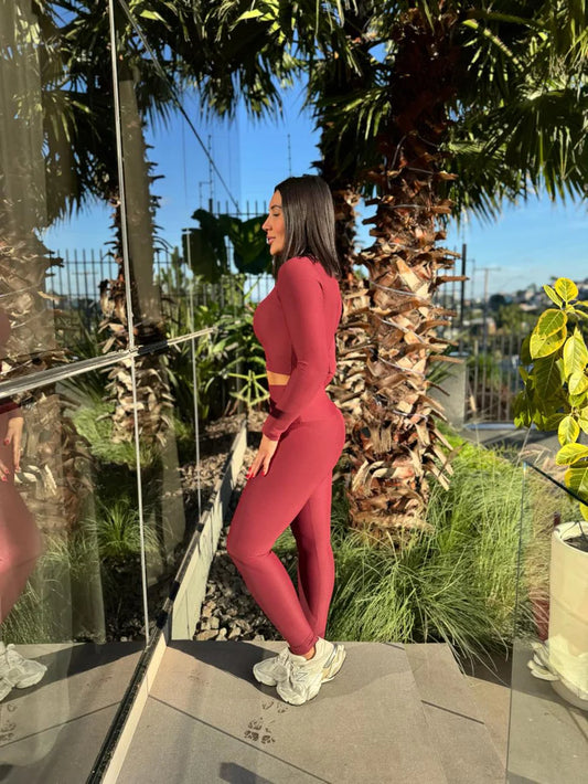 Legging Fiorella Canelada Bordô
