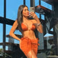 Saia Fiorella Maitê Glow Cobre