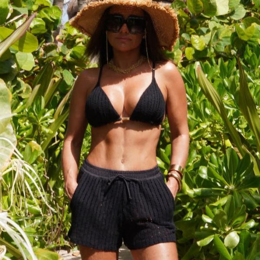 Shorts Crochê Tulum Bordô