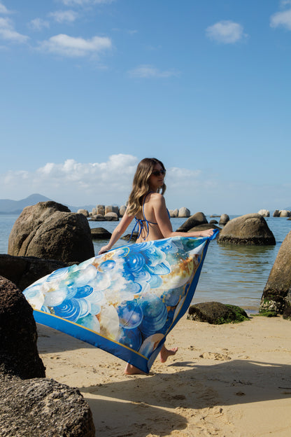 Panô Oásis Azul Royal