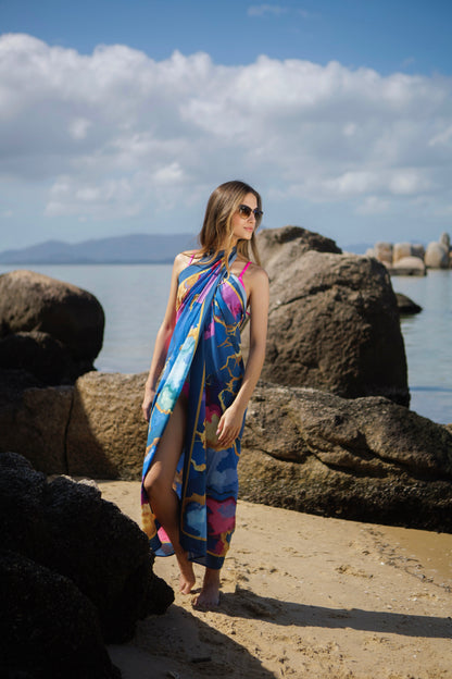 Panô Oásis Azul Marinho