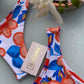 Biquini Fiorella Camélia Floral/Listrado Branco/Azul