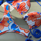 Biquini Fiorella Camélia Floral/Listrado Branco/Azul