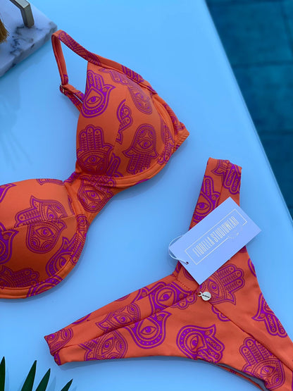 Biquini Fiorella Marry Mão De Fátima Laranja