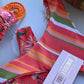 Biquini Fiorella Camélia Floral/Listrado Laranja