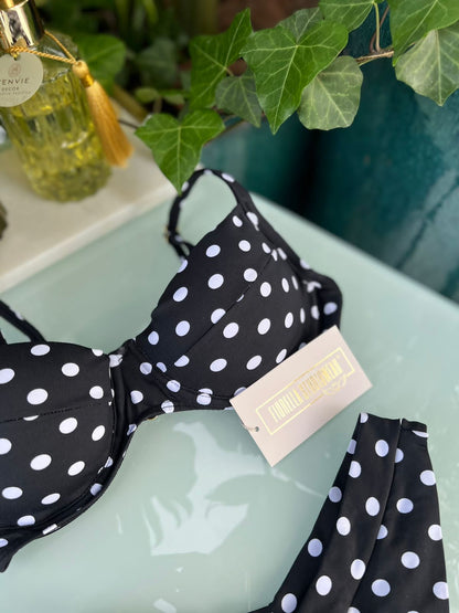 Biquini Fiorella Marry Poá Preto