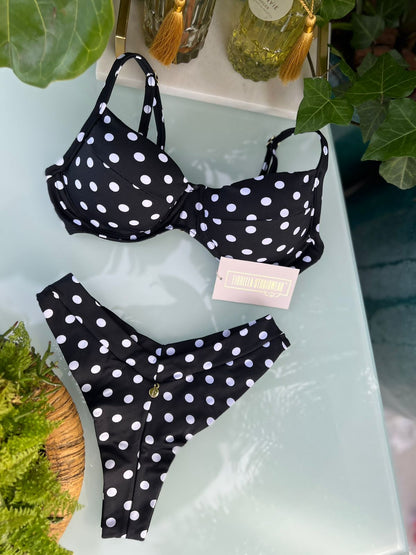 Biquini Fiorella Marry Poá Preto