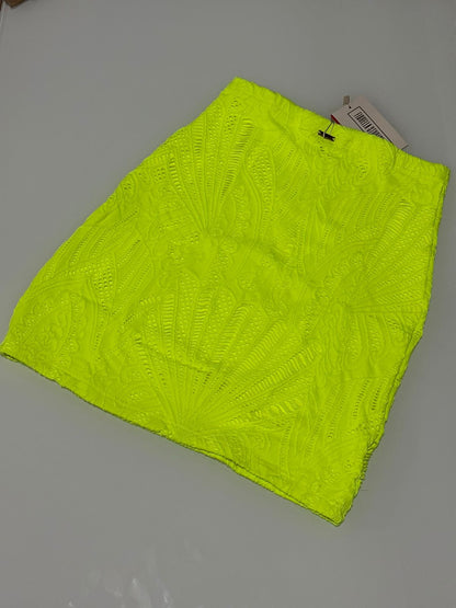Saia Fiorella Renda Amarelo Neon