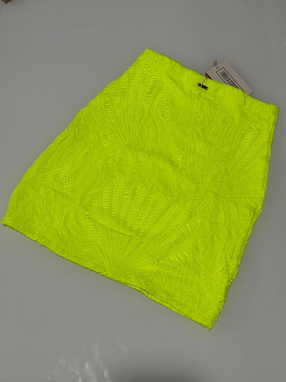 Saia Fiorella Renda Amarelo Neon
