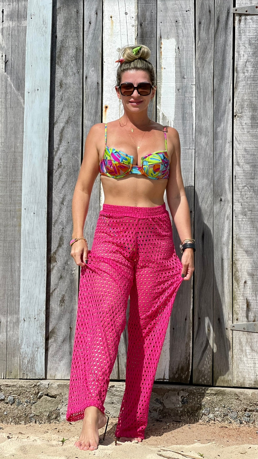 Calça Fiorella Riviera Pink