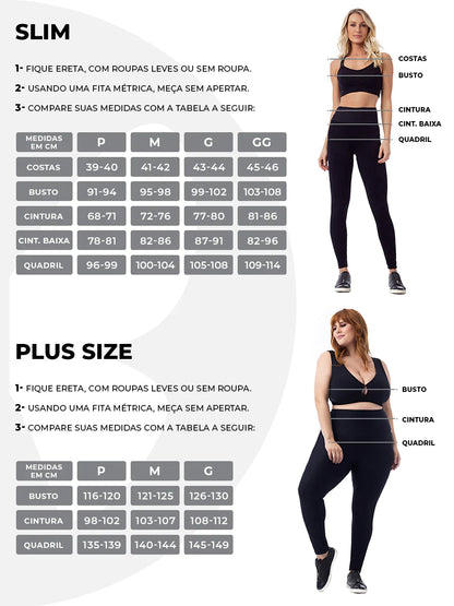 Medidas Blusa Vestem Dry Fit Jane